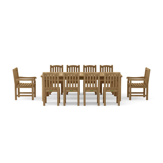 11-PC CHELSEA RECTANGULAR DINING TABLE SET
