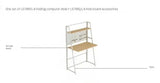 Standing Folding Office Desk Writing Storage European Shelf Computer Desks Small Setup Escritorios De Ordenador Modern Furniture