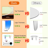 Acrylic Coffee Table, Iridescent Acrylic End Table, Colorful Acrylic Side Table 37.4 in (L) x 19.7 in (W) x 14.2IN (H)