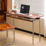 Solid Wood Coffee Table Retro Office Side Table Nordic Rectangle Wooden Computer Desk Dressing Tables Living Room Furnitures