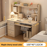 Modern Office All-in-One Desk with Storage Drawers and Shelf Home Gaming Writing Computer Table PC Gamer Desks Table for Bedroom