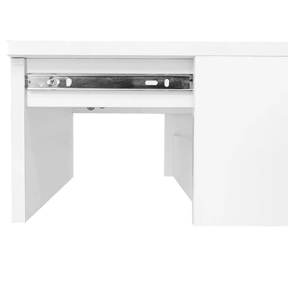 High Gloss Lift Tea Table LED Coffee Table 100x50x45cm With LED Lighting Storage Space Half-lift Table Top And Side-sliding