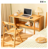 Folding Desk Computer Table Office Desk Student Home Small Desktop Solid Wood Bedroom Bedside Writing Workstation