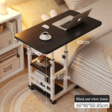 Multi-Functional Small Desk for Bedroom/Dorm/Home Office, Space-Saving Study Table for Students & Lazy Person