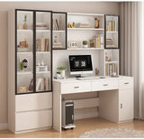 High-quality Simple Children's Study Table Wooden Desk with Bookcase Bookshelf Office Computer Desk Student Study Table