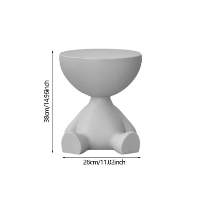 Creative Flat Coffee Table Cream Style Home Living Room Sofa Side Table Bedside Small Table Movable Small Round Table Corner