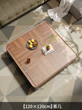 Modern Wood Coffee Table Storage Drawers Space Saving Simple Coffee Table Minimalist Center Mesa Auxiliar Living Room Furniture