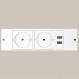 Hzuaneri Bedside Table with LED Light, Bedside Cabinet with Charging Station, 1 Storage Drawer Nightstand for Bedroom