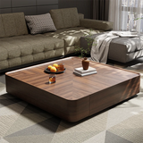 Modern Wood Coffee Table Storage Drawers Space Saving Simple Coffee Table Minimalist Center Mesa Auxiliar Living Room Furniture