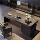 Modern Executive Table-Minimalist Metal MDF Steel Desk for Home Office School Hotel Workshop Stylish Computer Desk Design