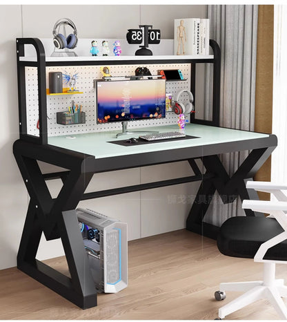 Aesthetic Funny Computer Table Storage Modern Gaming Designer Computer Table Stainless Steel Bureau Meuble Home Furniture