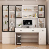 High-quality Simple Children's Study Table Wooden Desk with Bookcase Bookshelf Office Computer Desk Student Study Table