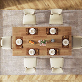 Tribesigns 63-inch Dining Table for 4-6, Farmhouse Kitchen Table with Large Tabletop, Rectangular Dinner Eating Table for Dining