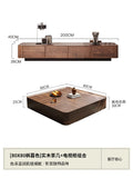 Modern Wood Coffee Table Storage Drawers Space Saving Simple Coffee Table Minimalist Center Mesa Auxiliar Living Room Furniture