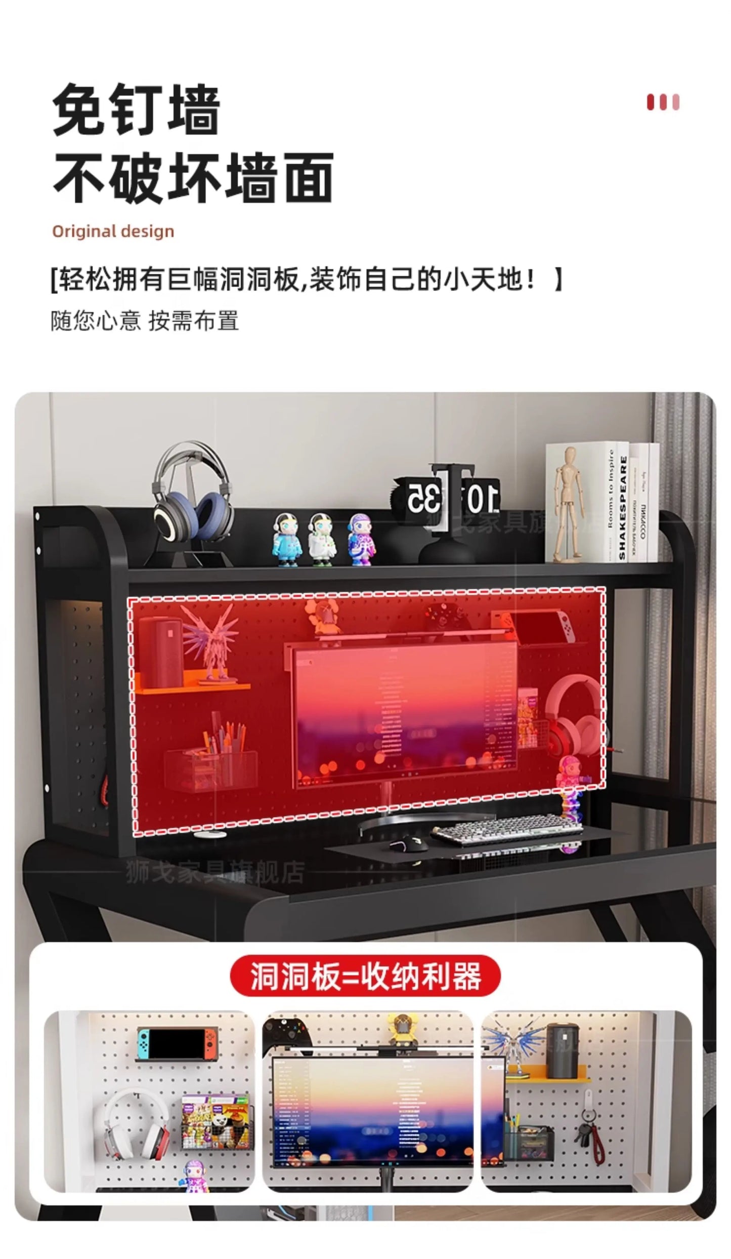 Aesthetic Funny Computer Table Storage Modern Gaming Designer Computer Table Stainless Steel Bureau Meuble Home Furniture