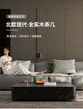 Modern Wood Coffee Table Storage Drawers Space Saving Simple Coffee Table Minimalist Center Mesa Auxiliar Living Room Furniture