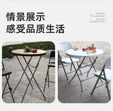Modern Minimalist Folding Dining Table for Home Office Conference Space-Saving Multi-Function Table for Small Apartments