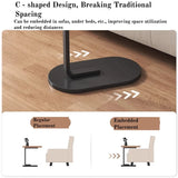 Portable Adjustable Folding Side Table/Laptop Desk, for Home Office, Coffee Table, Bedside Sofa, Office Reception Area, Mother's