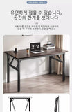 Simple Folding Desk, Desk, Home Dining Table, Rectangular Office Desk, Computer Desk, Student Learning Desk, Training Desk