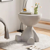 Creative Flat Coffee Table Cream Style Home Living Room Sofa Side Table Bedside Small Table Movable Small Round Table Corner