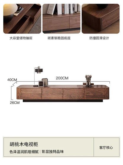 Modern Wood Coffee Table Storage Drawers Space Saving Simple Coffee Table Minimalist Center Mesa Auxiliar Living Room Furniture