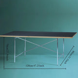 Office Table Simple Stainless Steel Square Standing Desk Modern Conference Lifting Computer White Desk Table Office Furniture