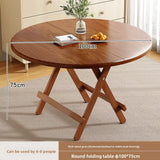 Foldable Dining Table Sturdy Folding Desk for Kitchen Restaurant Furniture No Assembly Needed Study Office Desk Strong Stable