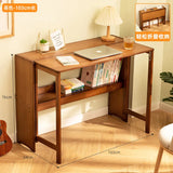 Folding Desk Computer Table Office Desk Student Home Small Desktop Solid Wood Bedroom Bedside Writing Workstation