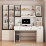 High-quality Simple Children's Study Table Wooden Desk with Bookcase Bookshelf Office Computer Desk Student Study Table