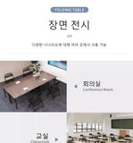 Simple Folding Desk, Desk, Home Dining Table, Rectangular Office Desk, Computer Desk, Student Learning Desk, Training Desk