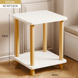 Sofa Side Table Living Room Side Cabinet Tea Coffee Table Bedside Desk Movable 2-layer Corner Gap Storage Cabinet Square Desk