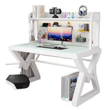 Aesthetic Funny Computer Table Storage Modern Gaming Designer Computer Table Stainless Steel Bureau Meuble Home Furniture