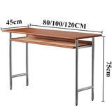 Solid Wood Coffee Table Retro Office Side Table Nordic Rectangle Wooden Computer Desk Dressing Tables Living Room Furnitures
