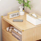Solid Wood Nightstand Bedside End Table with Storage Drawer Bedroom Organizer