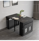 Modern Extendable Dining Table Rectangle Sideboard With Storage
