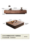 Modern Wood Coffee Table Storage Drawers Space Saving Simple Coffee Table Minimalist Center Mesa Auxiliar Living Room Furniture