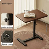 Mobile Bedside Table Household Office Desk Bedroom Folding Tables Portable and Minimalist Workbench Convenient Learning Desk