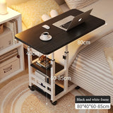 Multi-Functional Small Desk for Bedroom/Dorm/Home Office, Space-Saving Study Table for Students & Lazy Person