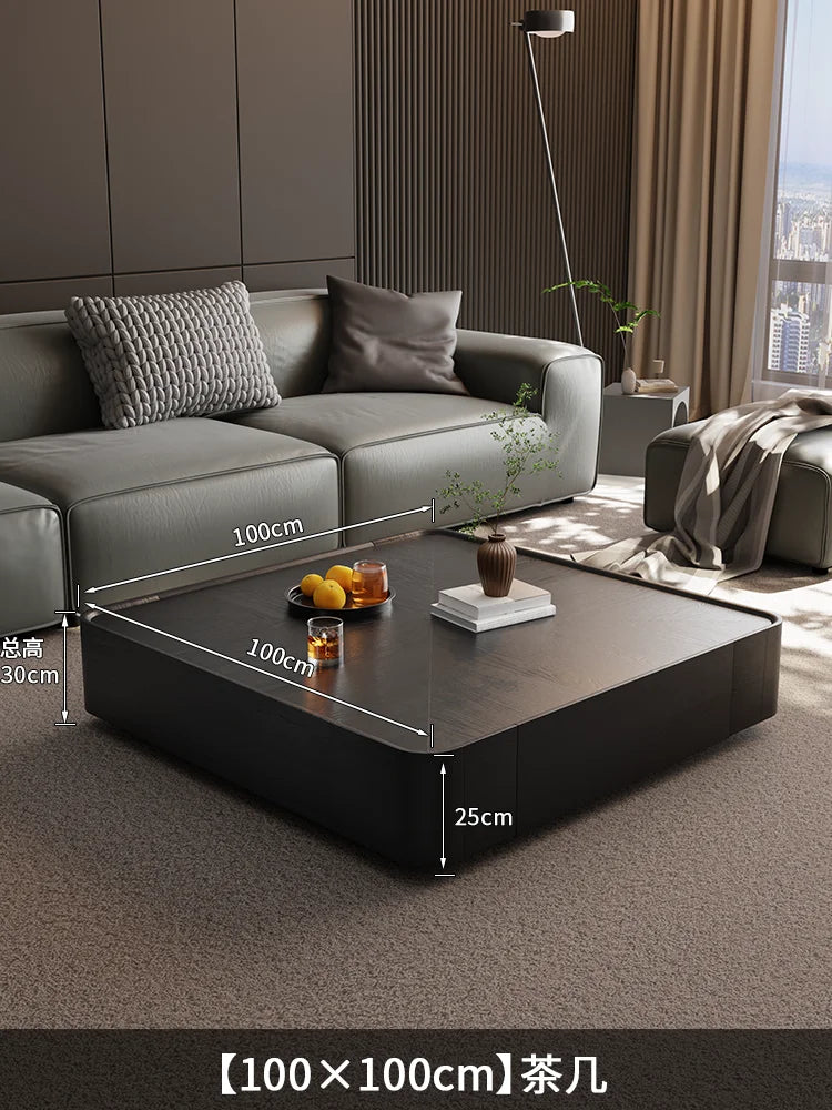 Modern Wood Coffee Table Storage Drawers Space Saving Simple Coffee Table Minimalist Center Mesa Auxiliar Living Room Furniture