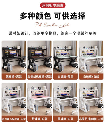 Aesthetic Funny Computer Table Storage Modern Gaming Designer Computer Table Stainless Steel Bureau Meuble Home Furniture
