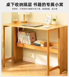Folding Desk Computer Table Office Desk Student Home Small Desktop Solid Wood Bedroom Bedside Writing Workstation