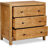 Rustic Ridge Farmhouse 3-Drawer Nightstand,Night Stand with 3 Drawers Dresser,Wooden Dresser with Round Metal knobs