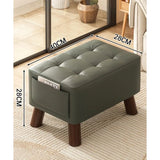shoe change stool at home door, simple small square stool with solid wood, small bench in living room, coffee table stool