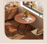 Foldable Dining Table Sturdy Folding Desk for Kitchen Restaurant Furniture No Assembly Needed Study Office Desk Strong Stable