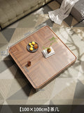 Modern Wood Coffee Table Storage Drawers Space Saving Simple Coffee Table Minimalist Center Mesa Auxiliar Living Room Furniture