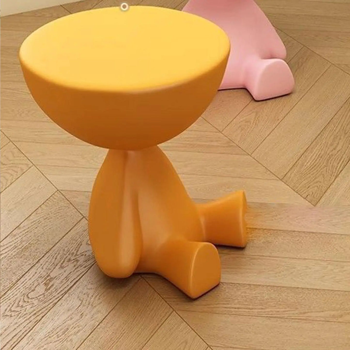 Creative Flat Coffee Table Cream Style Home Living Room Sofa Side Table Bedside Small Table Movable Small Round Table Corner