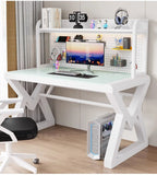 Aesthetic Funny Computer Table Storage Modern Gaming Designer Computer Table Stainless Steel Bureau Meuble Home Furniture