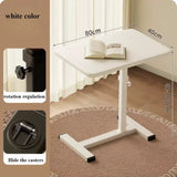Mobile Bedside Table Household Office Desk Bedroom Folding Tables Portable and Minimalist Workbench Convenient Learning Desk