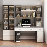 High-quality Simple Children's Study Table Wooden Desk with Bookcase Bookshelf Office Computer Desk Student Study Table