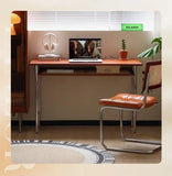 Solid Wood Coffee Table Retro Office Side Table Nordic Rectangle Wooden Computer Desk Dressing Tables Living Room Furnitures